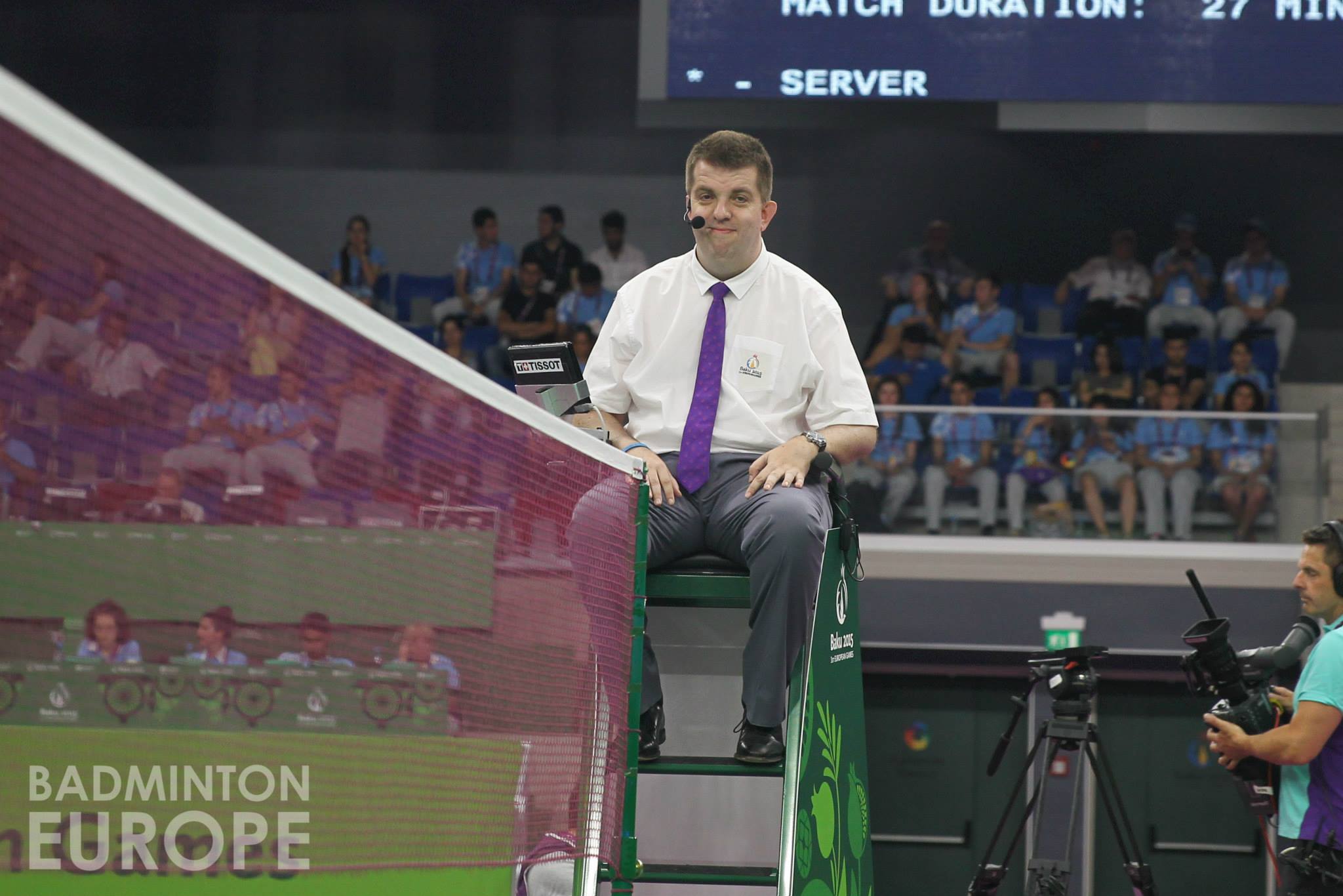 Volunteering as a badminton umpire