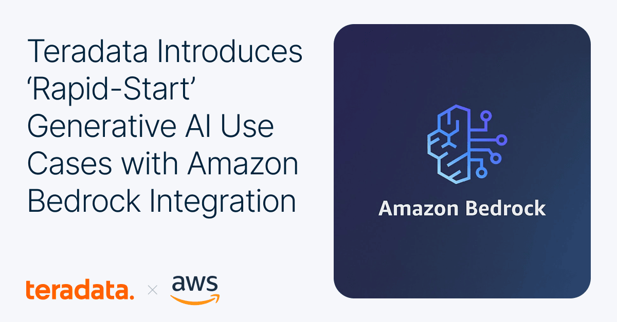 Data Case. Amazon Gen AI Use Cases With Amazon Bedrock | Teradata