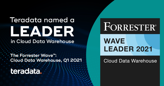 Teradata Named a Leader in Cloud Data Warehouse Evaluation by Independent Research Firm forrester wave teradata is named leader.png?width=640&height=336&ext= Teradata Named a Leader in Cloud Data Warehouse Evaluation by Independent Research Firm