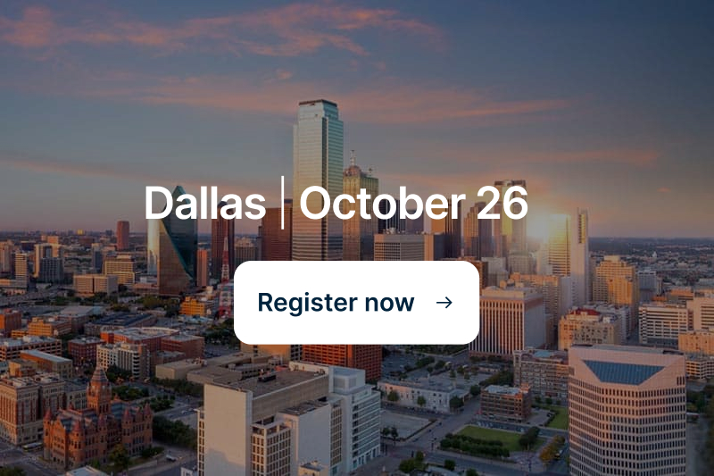 Dallas - October 26, register now.