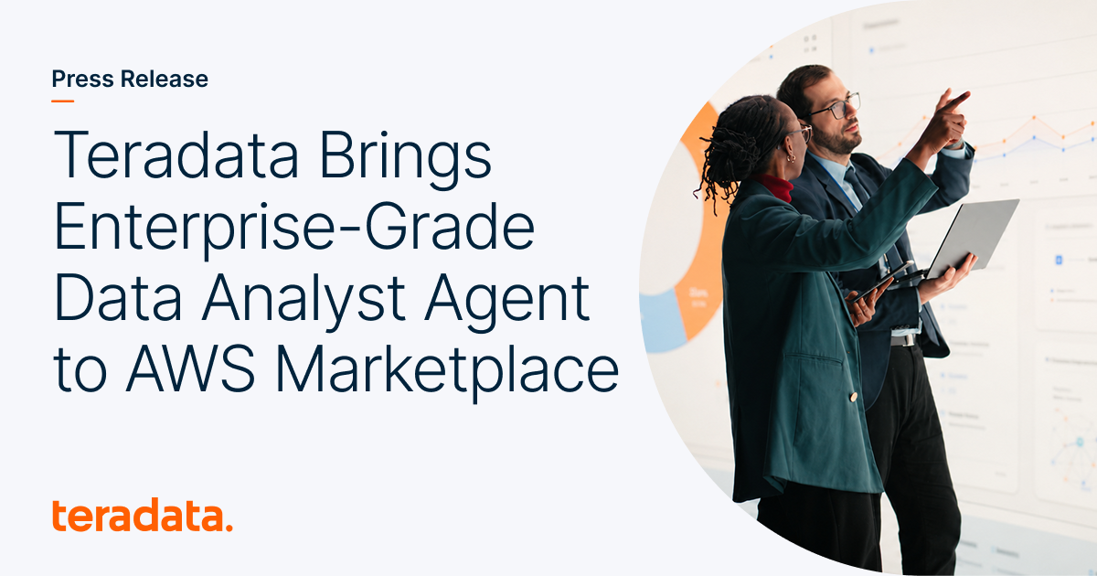 Teradata Brings Enterprise-Grade Data Analyst Agent to AWS Marketplace