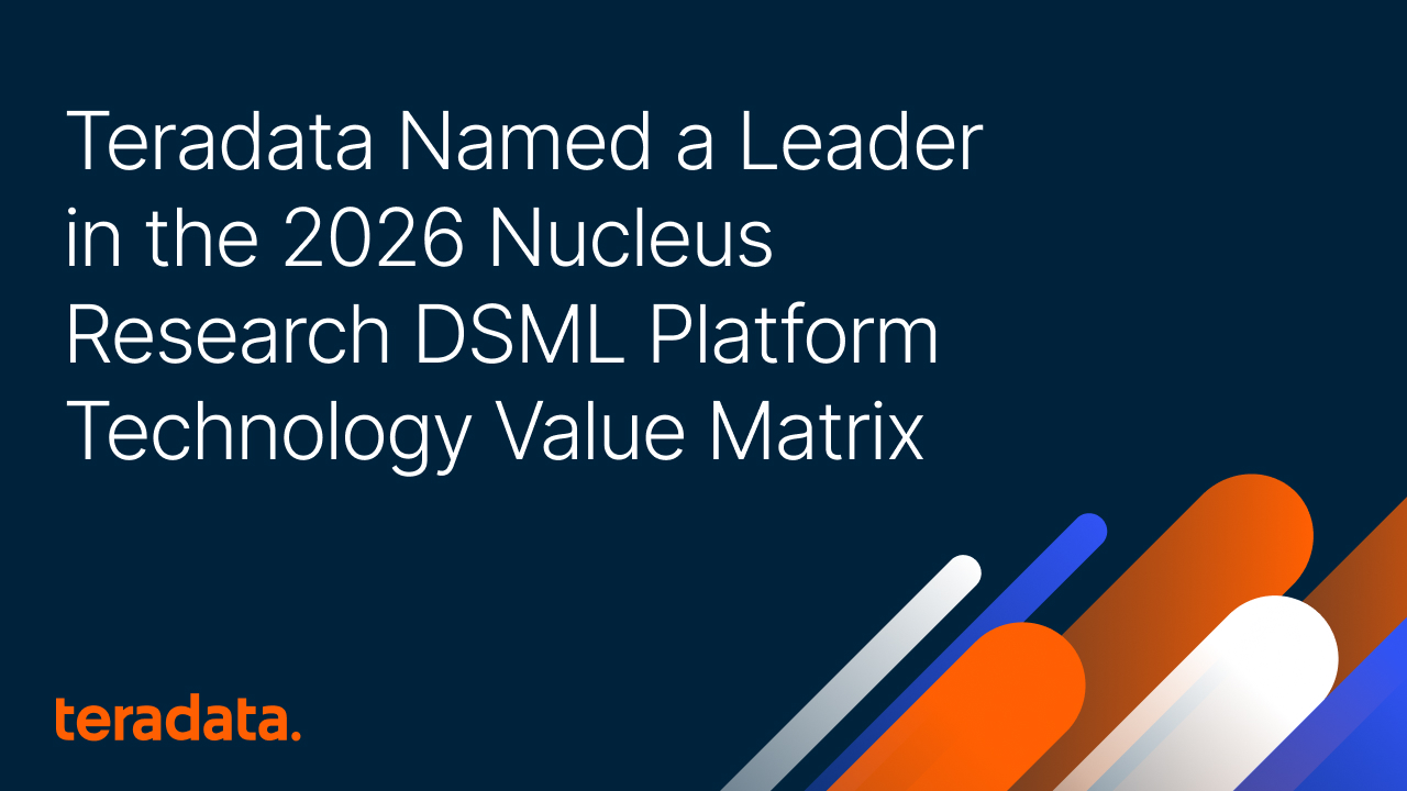 2026 DSML Platform Technology Value Matrix | Teradata